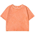Solid Color Slim Washed T-Shirt Women Fashion Soft Cotton Tee Shirt Rhinestone Craft Short Sleeve Cool Clothing Female